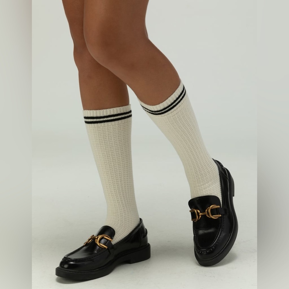 FULL TILT Waffle Stripe Knee High Womens Socks 3 pair bundle NWT
